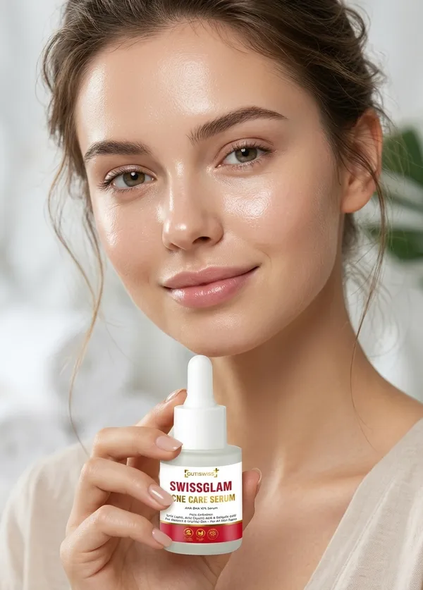 Swissglam_Acne_Care_Serum_|_Aha_Bha_10%_Serum_|_Highly_Effective_Acne_Treatment_Serum_Containing_A_Blend_Of_Aha_(Glycolic_Acid,_Mandelic_Acid,_Lactic_Acid),_Bha_(Salicylic_Acid),_And_Niacinamide_|_Designed_To_Target_Acne,_Reduce_Scarring_&_Brighten_Skin_Tone_|_Exfoliates,_Unclogs_Pores,_Controls_Oil_&_Hydrates_Skin_|_For_Smooth,_Clear_&_Glowing_Skin_|_Suitable_For_Acne-Prone_Skin_|_30Ml