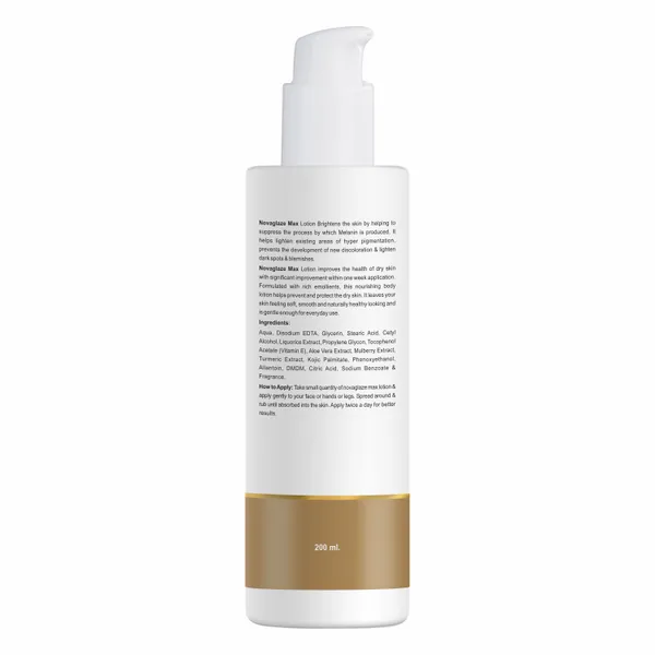Novaglaze_Max_Is_A_Moisturizing_Lotion_|_With_Goodness_Of_Aloe_Vera,_Mulberry_Extract,_Turmeric,_Allantoin,_Kojic_Palmitate,_Vitamin_E_&_Liquorice_Extract_|_Designed_To_Hydrate,_Brighten,_And_Soothe_Skin,_Benefitting_Overall_Skin_Health_|_200Ml