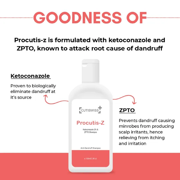 Procutis_Z_Shampoo_|_Contains_Ketoconazole_&_Zinc_Pyrithione_(Zpto)_|_Specialized_For_Scalp-Related_Conditions,_Dandruff_&_Fungal_Infections_|_100Ml_(Pack_Of_2_Of_100Ml_Each)