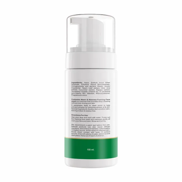 Neem_&_Aloe_Vera_Foaming_Facewash_|_Contains_Neem_Leaf_Extract,_Aloe_Vera_Extract,_Vitamin_E,_Pro-Vitamin_B5_(D-Panthenol),_Papaya_Extract,_Cucumber_Extract_&_Allantoin_|_Designed_To_Cleanse,_Purify,_And_Nourish_The_Skin_|_Ideal_For_Daily_Use_To_Maintain_Clear,_Refreshed_&_Radiant_Skin_|_Addresses_Common_Issues_Like_Acne,_Dullness,_And_Irritation_|_150_Ml