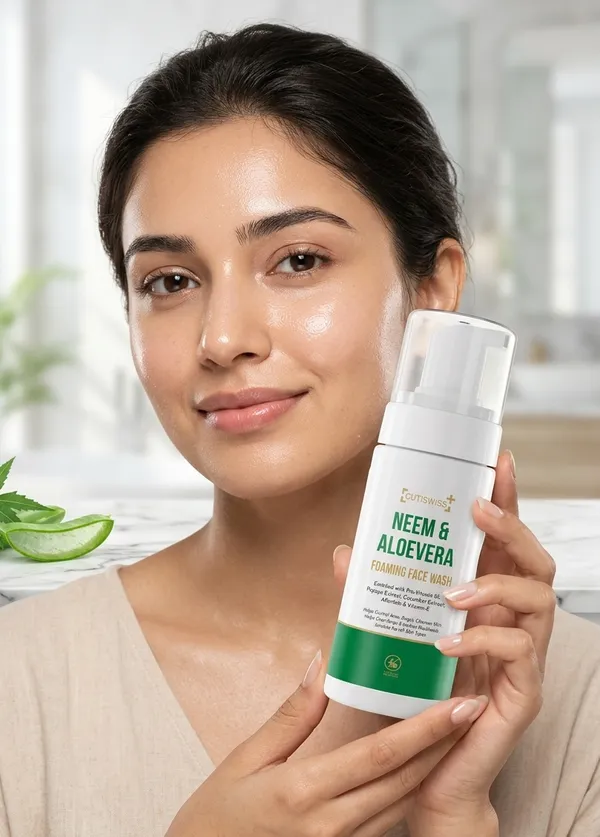 Neem_&_Aloe_Vera_Foaming_Facewash_|_Contains_Neem_Leaf_Extract,_Aloe_Vera_Extract,_Vitamin_E,_Pro-Vitamin_B5_(D-Panthenol),_Papaya_Extract,_Cucumber_Extract_&_Allantoin_|_Designed_To_Cleanse,_Purify,_And_Nourish_The_Skin_|_Ideal_For_Daily_Use_To_Maintain_Clear,_Refreshed_&_Radiant_Skin_|_Addresses_Common_Issues_Like_Acne,_Dullness,_And_Irritation_|_150_Ml