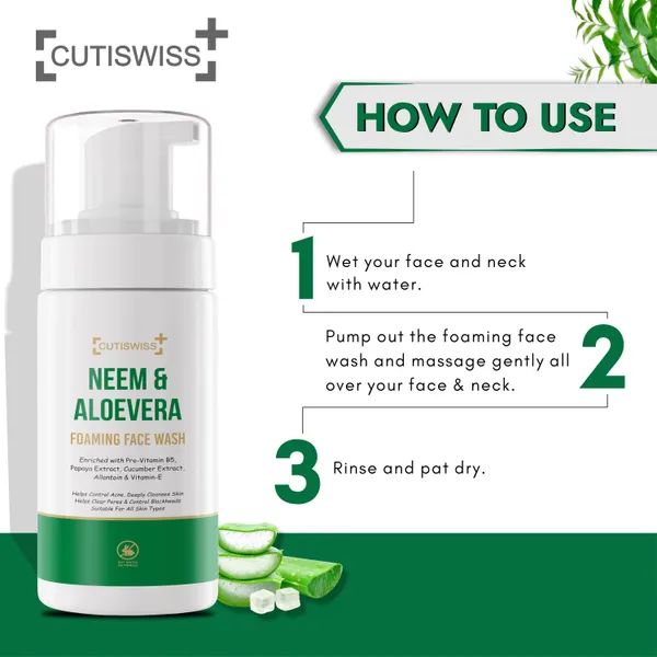 Neem_&_Aloe_Vera_Foaming_Facewash_|_Contains_Neem_Leaf_Extract,_Aloe_Vera_Extract,_Vitamin_E,_Pro-Vitamin_B5_(D-Panthenol),_Papaya_Extract,_Cucumber_Extract_&_Allantoin_|_Designed_To_Cleanse,_Purify,_And_Nourish_The_Skin_|_Ideal_For_Daily_Use_To_Maintain_Clear,_Refreshed_&_Radiant_Skin_|_Addresses_Common_Issues_Like_Acne,_Dullness,_And_Irritation_|_150_Ml