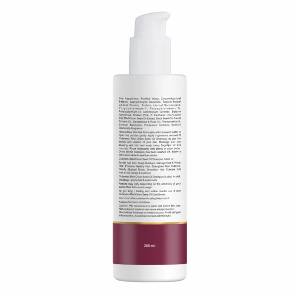 Red_Onion_Seed_Oil_Shampoo_|_Natural_&_Nourishing_Hair_Care_Solution_|_Promotes_Scalp_Health,_Strengthen_Hair_&_Improve_Overall_Hair_Texture_And_Shine_|_Addresses_Hair_Concerns_Like_Hair_Fall,_Dryness_&_Dullness_|_Holistic_Hair_Care_Solution,_Delivering_Nourishment,_Hydration,_And_Strength_For_Healthier_And_More_Vibrant_Hair_|_Goodness_Of_Red_Onion_Seed_Oil,_Black_Seed_Oil,_Sweet_Almond_Oil,_Sandalwood_Oil,_Rose_Oil_&_Pro-Vitamin_B5_(Panthenol)_|_200_Ml