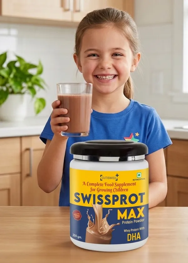 Swissprot_Max_Protein_Powder_|_Overall_Development_Supplement_For_Children_|_Enriched_With_Protein,_Dha,_Multivitamins,_Multiminerals_&_Antioxidants_|_Supports_Growth,_Immunity_&_Brain_Development_|_Delicious_Chocolate_Flavour_|_200_Gm