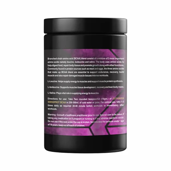 Swissprot_Bcaa_Powder_|_Orange_Flavour_|_Branched_Chain_Amino_Acids_Supplement_|_Supports_Muscle_Recovery,_Endurance_&_Workout_Performance_|_Amino_Acid_Supplement_For_Stamina_&_Lean_Muscle_Support_|_Intra_Workout_Drink_For_Men_|_300G