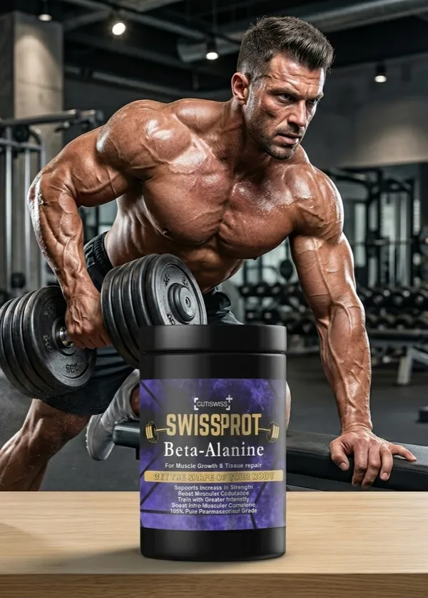 Swissprot_Beta_Alanine_Powder_|_Unflavoured_|_Amino_Acid_Supplement_For_Stamina_&_Workout_Performance_|_Supports_Endurance,_Performance_&_Muscle_Recovery_|_High_Purity_Formula_|_Pre_Workout_Support_&_Men_|_300_G