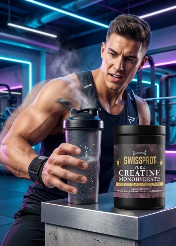Swissprot_Creatine_Monohydrate_Powder_|_Unflavoured_|_Micronized_Creatine_Supplement_For_Strength,_Power,_Muscle_Growth_&_Performance_|_Pre_&_Post_Workout_|_Gym_Supplement_For_Men_|_300G
