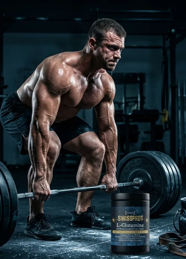 Swissprot_L-Glutamine_Powder_|_Unflavoured_|_Amino_Acid_Supplement_|_Supports_Muscle_Recovery,_Gut_Health_&_Immunity_|_For_Faster_Muscle_Recovery,_Reduces_Fatigue_&_Aids_Performance_|_Post_Workout_Supplement_For_Men_|_300G