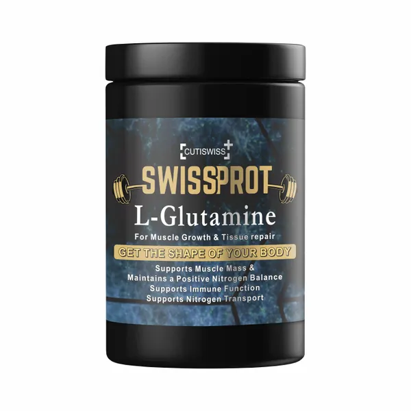 Swissprot_L-Glutamine_Powder_|_Unflavoured_|_Amino_Acid_Supplement_|_Supports_Muscle_Recovery,_Gut_Health_&_Immunity_|_For_Faster_Muscle_Recovery,_Reduces_Fatigue_&_Aids_Performance_|_Post_Workout_Supplement_For_Men_|_300G