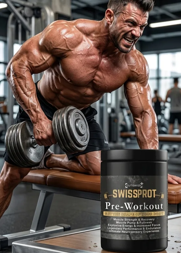 Swissprot_Pre_Workout_Powder_|_Guava_Flavour_|_Enhances_Energy,_Endurance_&_Training_Performance_|_Supports_Focus,_Strength,_Stamina_&_Workout_Performance_|_Fitness_&_Gym_Supplement_For_Men_|_250G