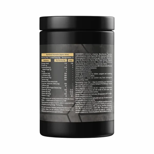 Swissprot_Pre_Workout_Powder_|_Guava_Flavour_|_Enhances_Energy,_Endurance_&_Training_Performance_|_Supports_Focus,_Strength,_Stamina_&_Workout_Performance_|_Fitness_&_Gym_Supplement_For_Men_|_250G
