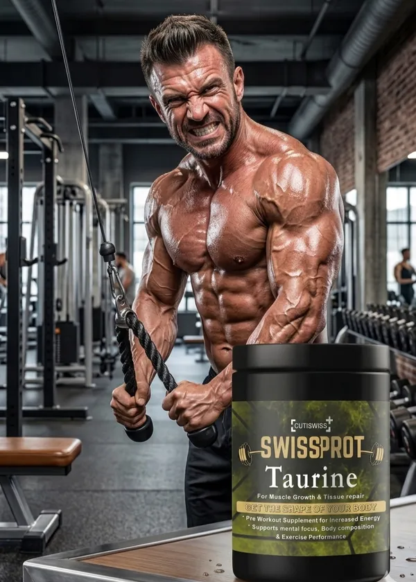 Swissprot_Taurine_Powder_|_Unflavoured_|_Amino_Acid_Supplement_For_Energy,_Stamina_&_Hydration_|_Supports_Energy,_Endurance_&_Workout_Performance_|_Fitness_Supplement_|_Pre_&_Intra_Workout_Support_For_Men_|_300G