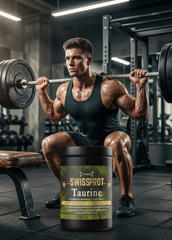 Swissprot_Taurine_Powder_|_Unflavoured_|_Amino_Acid_Supplement_For_Energy,_Stamina_&_Hydration_|_Supports_Energy,_Endurance_&_Workout_Performance_|_Fitness_Supplement_|_Pre_&_Intra_Workout_Support_For_Men_|_300G