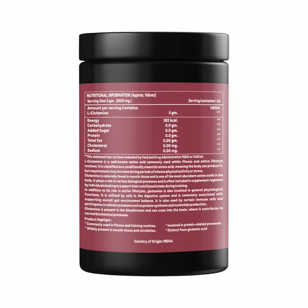 L-Glutamine_Powder_|_Unflavoured_|_Amino_Acid_Supplement_|_Supports_Muscle_Recovery,_Gut_Health_&_Immunity_|_For_Faster_Muscle_Recovery,_Reduces_Fatigue_&_Aids_Performance_|_Post_Workout_Supplement_For_Women_|_300G