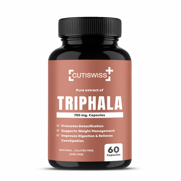 Cutiswss_Triphala_Capsules_|_750_mg_|_Promotes_Digestion,_Colon_Cleanse_&_Overall_Health_|_Detox_Cleanse_|_Supports_Gut_Health_&_Immunity_Booster_|_Natural_Ayurvedic_Herbal_Supplement_|_Daily_Supplement_for_Overall_Wellness_|_Supplement_for_Men_&_Women_|_Pack_of_60_Capsules