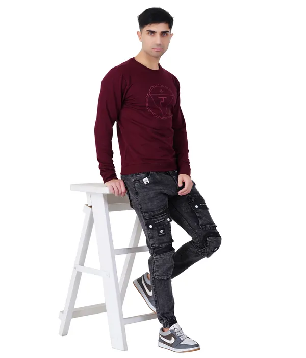 Circle_Printed_Red_Wine_Sweatshirt