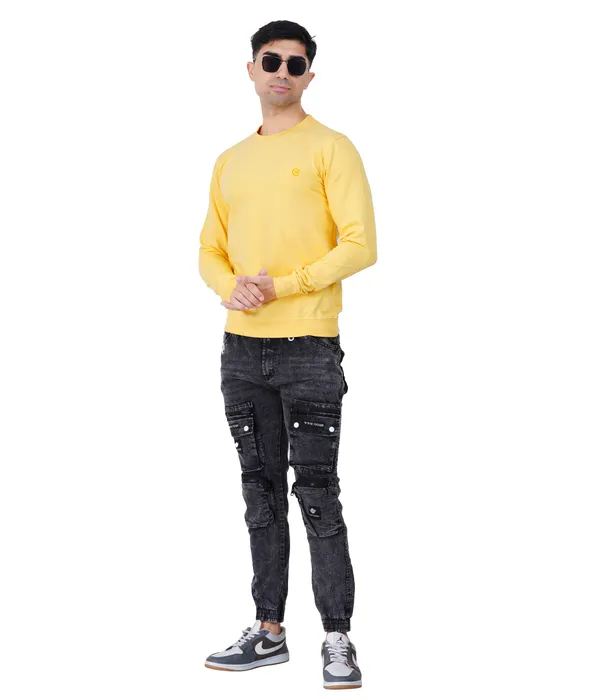 Lemon_Yellow_Plain_Sweatshirt