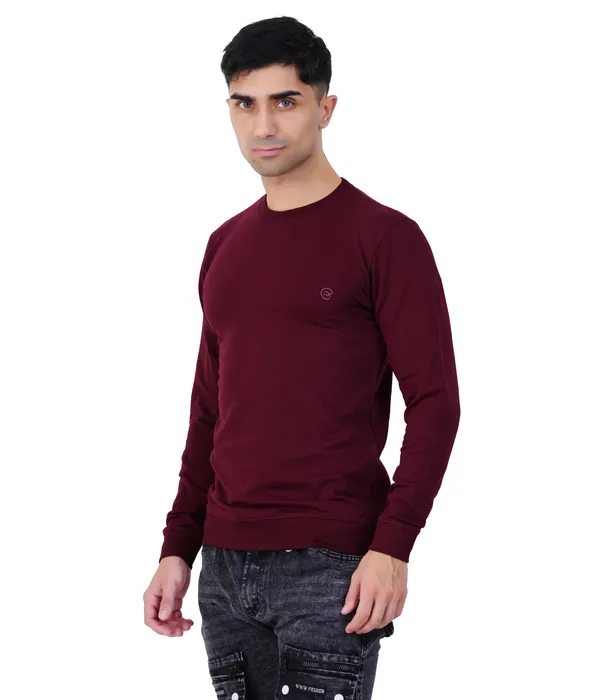 Maroon_Wine_Plain_Sweatshirt