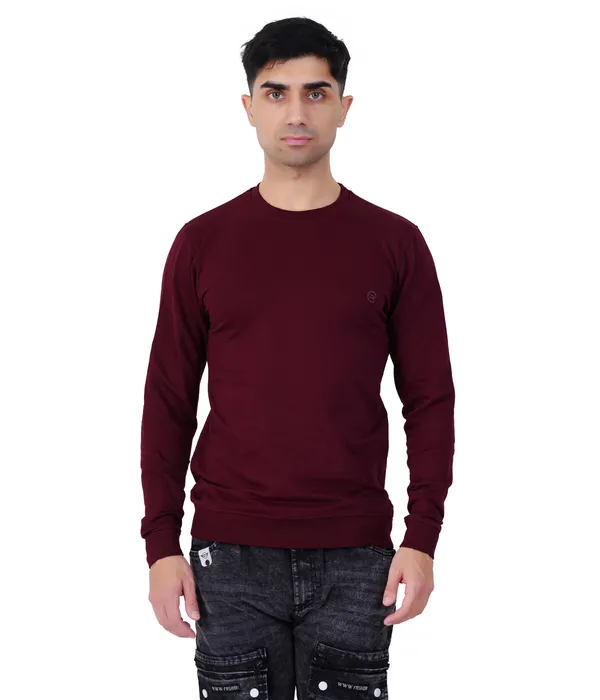 Maroon_Wine_Plain_Sweatshirt