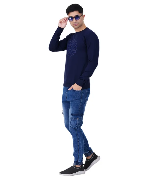 Om_Printed_Navy_Blue_Sweatshirt