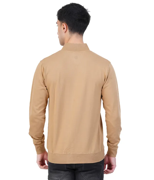 Khaki_High_Neck_Zipper