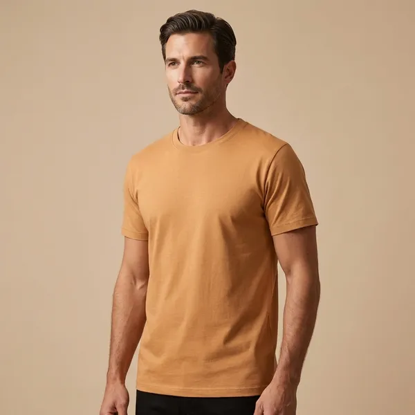 Gold_Pima_Cotton_Interlocked_Crew_Neck