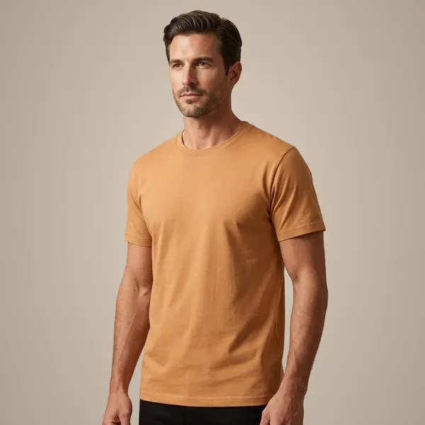 Gold_Pima_Cotton_Interlocked_Crew_Neck
