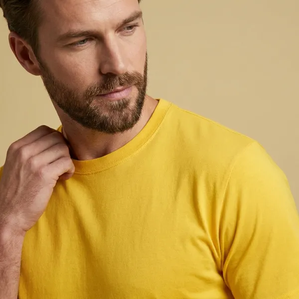 Dark_Yellow_Pima_Cotton_Interlocked_Crew_Neck