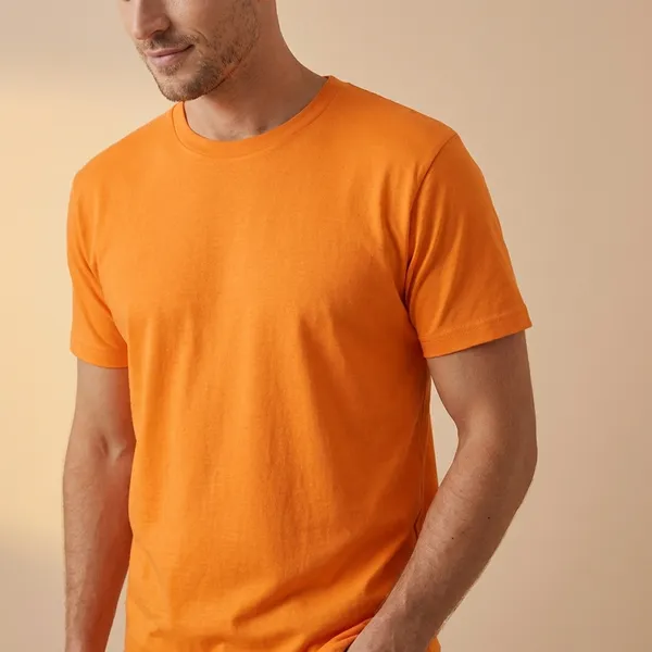 Orange_Pima_Cotton_Interlocked_Crew_Neck