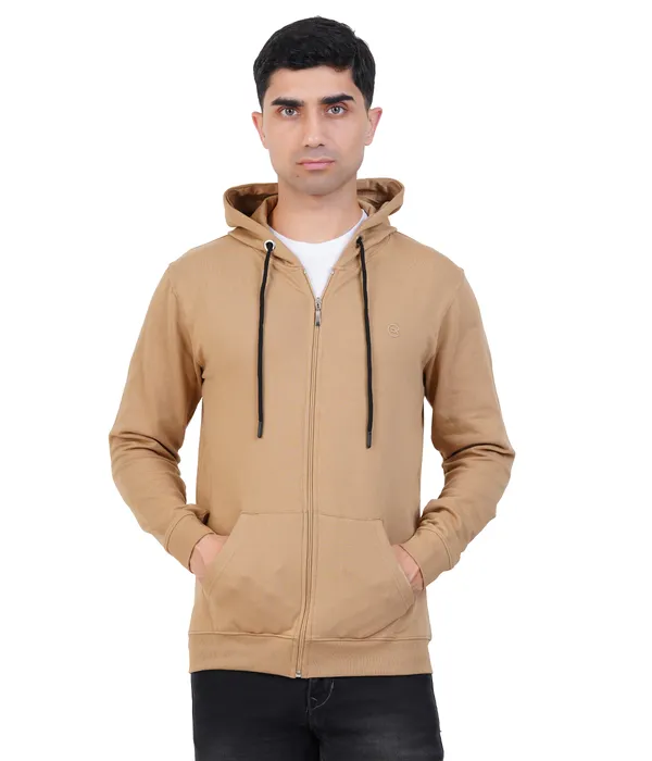 Khaki_Zipper_Hoodie