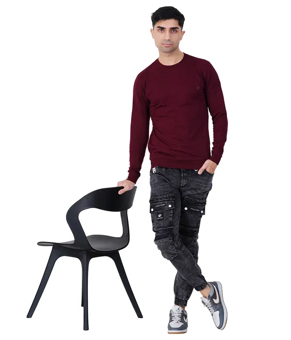 Maroon_Wine_Plain_Sweatshirt