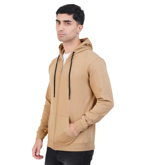 Khaki_Zipper_Hoodie