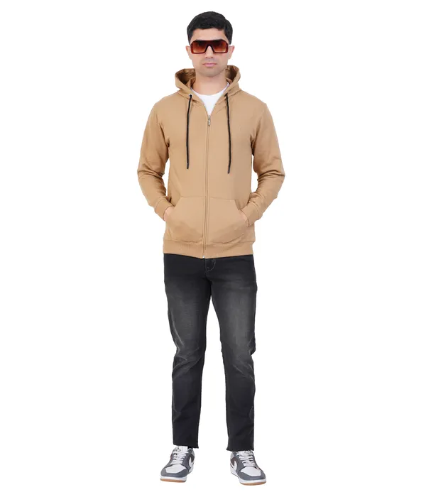Khaki_Zipper_Hoodie