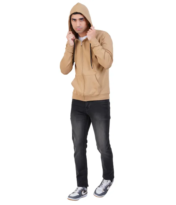 Khaki_Zipper_Hoodie