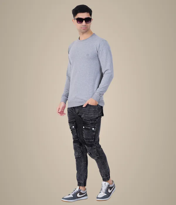 Grey_Melange_Plain_Sweatshirt