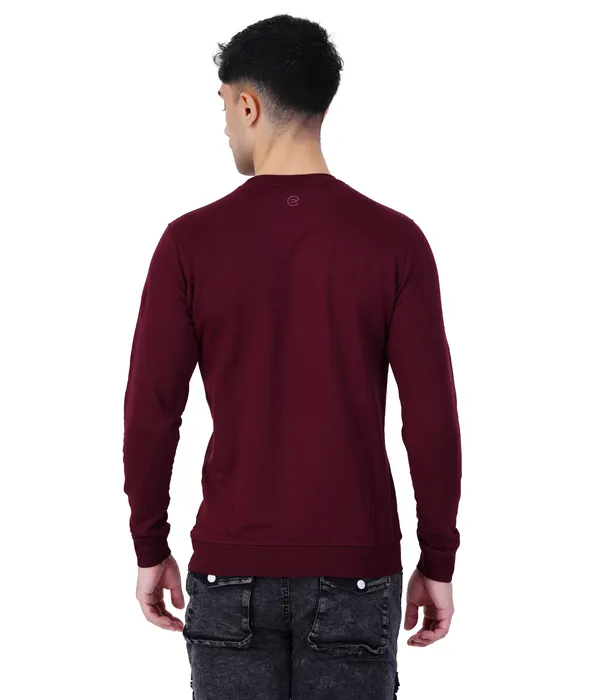 Maroon_Wine_Plain_Sweatshirt