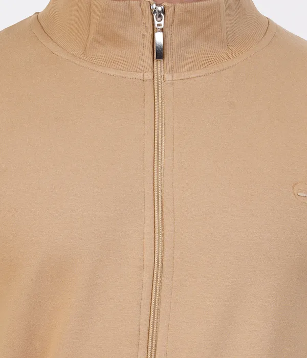 Khaki_High_Neck_Zipper