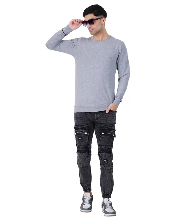 Grey_Melange_Plain_Sweatshirt