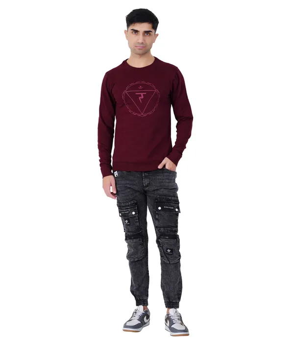 Circle_Printed_Red_Wine_Sweatshirt