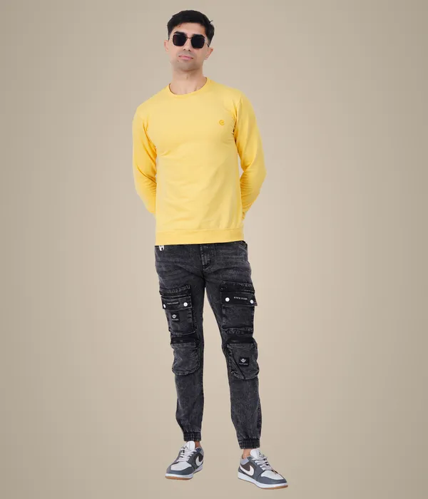Lemon_Yellow_Plain_Sweatshirt