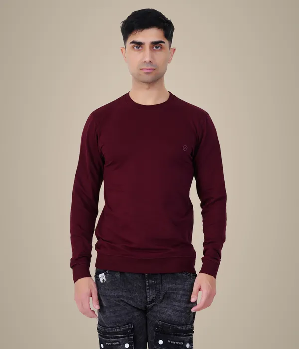 Maroon_Wine_Plain_Sweatshirt