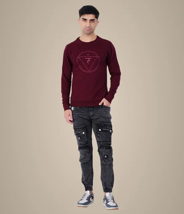 Circle_Printed_Red_Wine_Sweatshirt