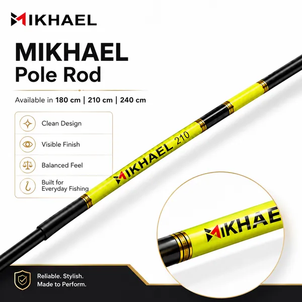 MIKHAEL_Pole_Rod_–_Lightweight_Freshwater_Pole_Fishing_Rod