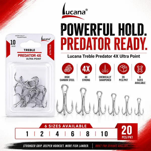 Lucana_Treble_Predator_4X_Ultra_Point_Hook_Size_10_|_20_pcs/pkt