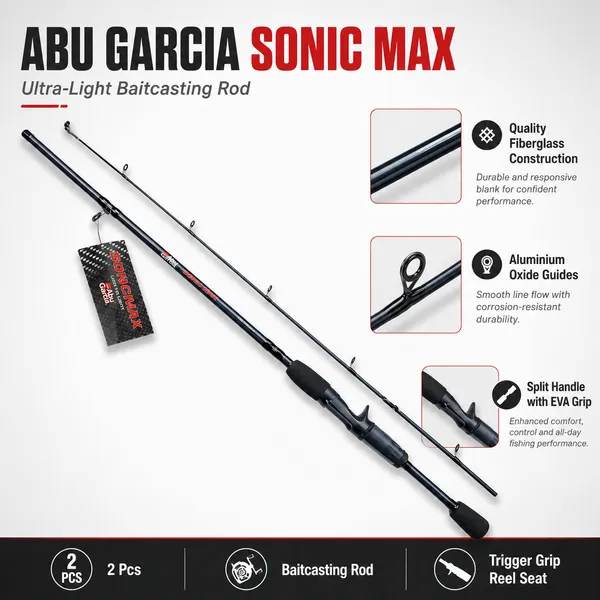 Abu_Garcia_Sonic_Max_Ultra-Light_Baitcasting_Rod_6_Ft_Medium_–_2_Piece_Baitcasting_Rod
