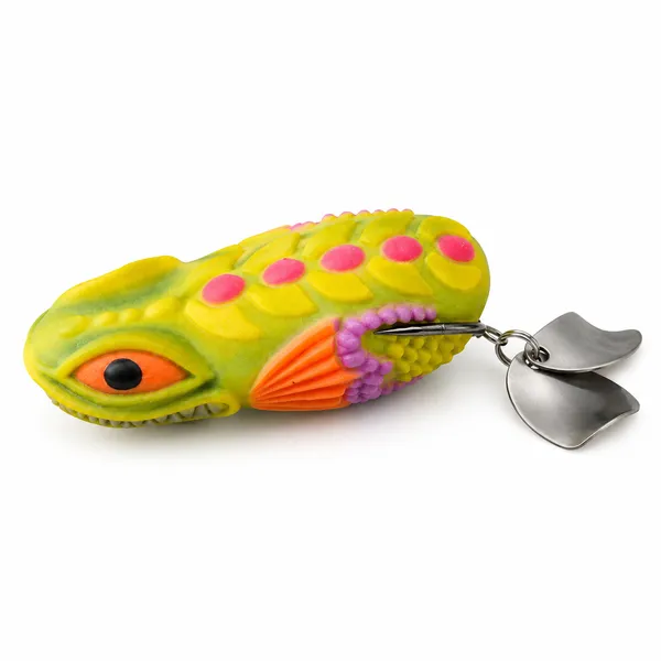 Pexxo_Trap_Frog_Lure_6cm_10-11g_-_Yellow/Red_for_Snakehead_&_Murrel
