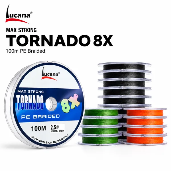 Lucana_Tornado_8X_PE_Braided_Fishing_Line_100m