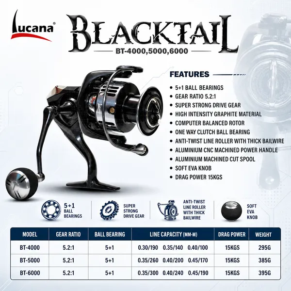Lucana_Blacktail_BT4000-BT6000_Spinning_Reel