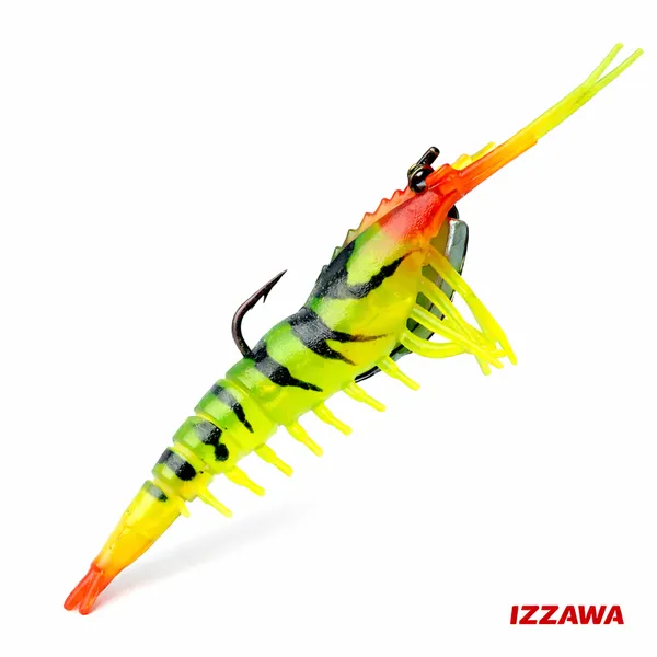 Lucana_Live_Chemmeen_Shrimp_Lure_Fire_Tiger_10cm_–_Barramundi_Snapper