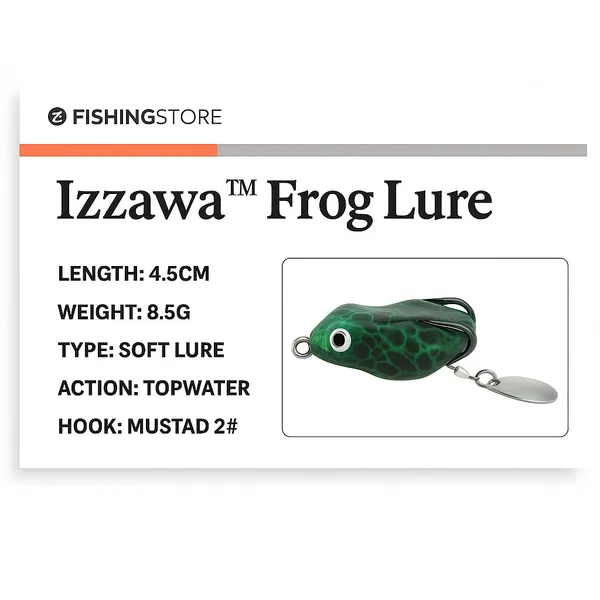 IZZAWA_Morizo_Frog_Lure_4.5cm_8.5g_–_Snakehead_Murrel_Topwater_Bait